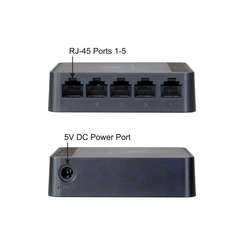 Netzwerk-Switch LevelOne FEU-0512 Fast Ethernet 10/100 Schwarz
