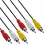 InLine AV-Kabel 3x RCA Stecker/Stecker 2m, 3 x RCA, 2 m, Schwarz