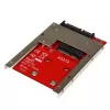 StarTech.com mSATA SSD zu 2,5-Zoll-SATA-Adapterkonverter, SATA, mSATA, Schwarz, Rot, Silber, CE, FCC, 6 Gbit/s, -40 - 85 °C
