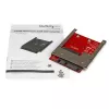 StarTech.com mSATA SSD zu 2,5-Zoll-SATA-Adapterkonverter, SATA, mSATA, Schwarz, Rot, Silber, CE, FCC, 6 Gbit/s, -40 - 85 °C