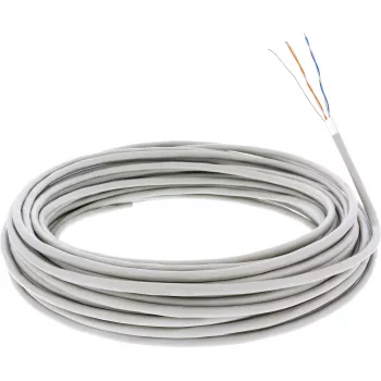 InLine Telefonkabel 4-adrig massiv Installation 2x2x06mm geschirmt 25m