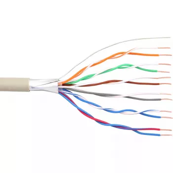 InLine Telefonkabel 12 Adern massiv Installation 6x2x0,6mm geschirmt 25m