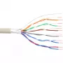 InLine Telefonkabel 12 Adern massiv Installation 6x2x0,6mm geschirmt 25m