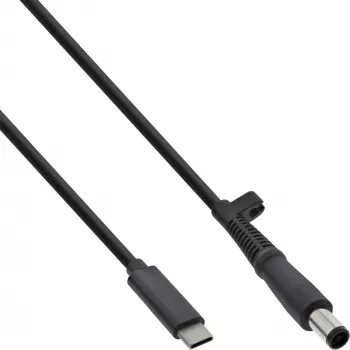 InLine USB-C auf HP Notebook (rund/groß) Ladekabel, 2m