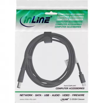 InLine USB-C auf HP Notebook (rund/groß) Ladekabel, 2m