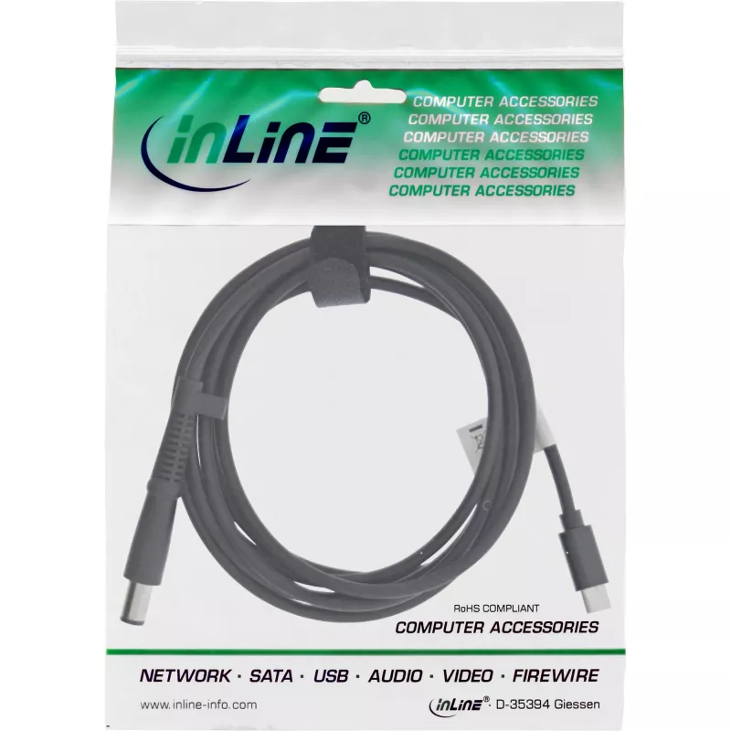InLine USB-C auf HP Notebook (rund/groß) Ladekabel, 2m