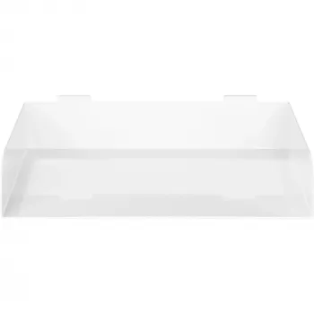 Modulares Regal InLine Slatwall Shelf large weiß Stahl 318 mm 250 mm 68 mm