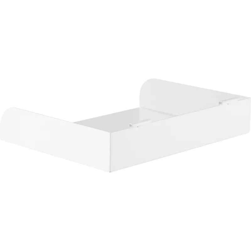 Modulares Regal InLine Slatwall Shelf large weiß Stahl 318 mm 250 mm 68 mm
