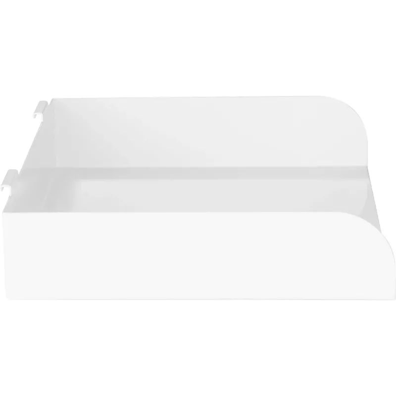 Modulares Regal InLine Slatwall Shelf large weiß Stahl 318 mm 250 mm 68 mm