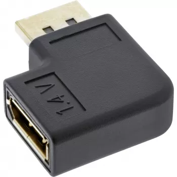 InLine DisplayPort-Adapter DisplayPort Stecker Buchse links gewinkelt 17199L