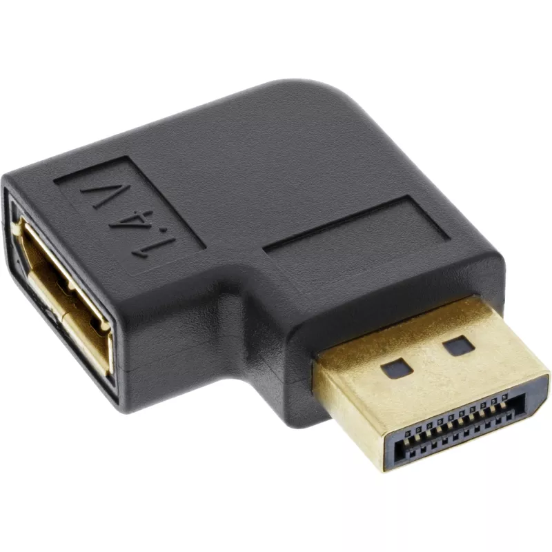 InLine DisplayPort-Adapter, DisplayPort Stecker / Buchse rechtwinklig