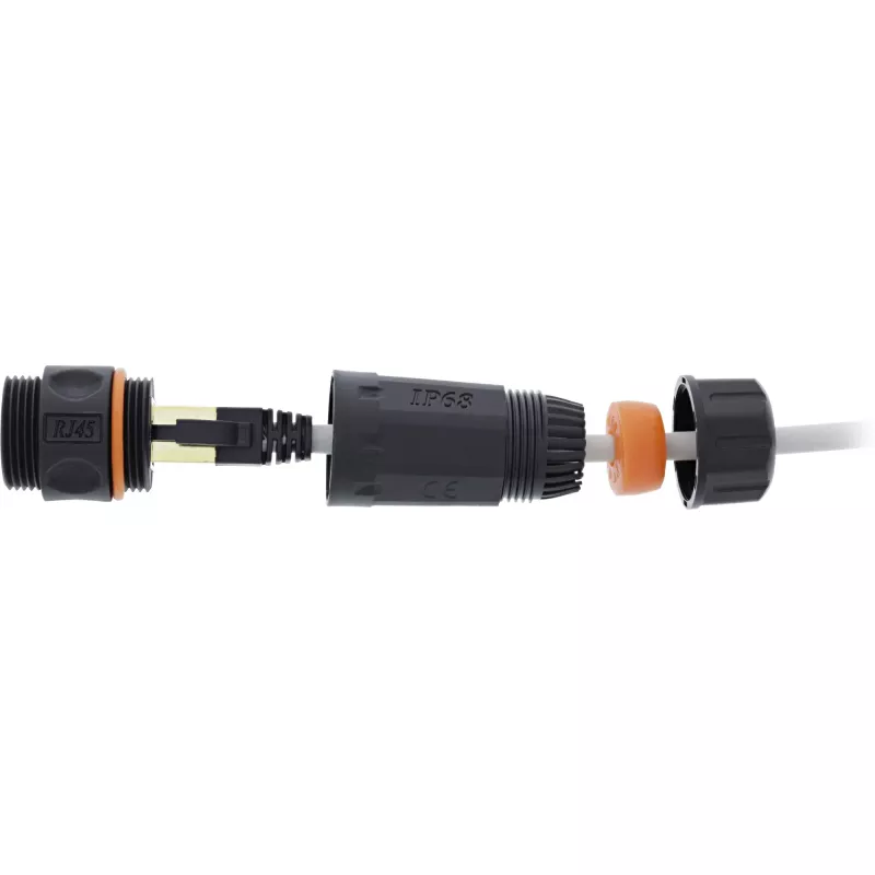 InLine Cat.6A Kupplung, wasserdicht IP68, 2x RJ45 F/F, 1:1
