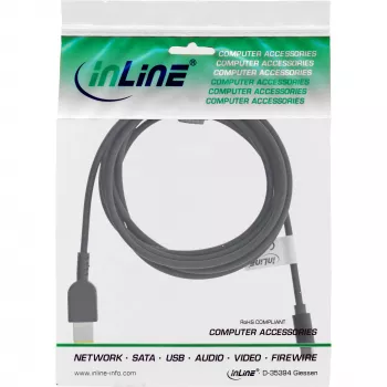 InLine USB-C auf Lenovo Notebook (rechteckig) Ladekabel, 2 m