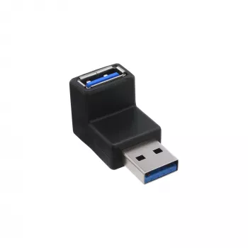 USB 3.0 Adapter Typ A Stecker / A Buchse abgewinkelt 90° InLine 35300R