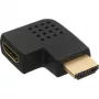 InLine HDMI-Adapter Stecker Buchse seitlich abgewinkelt links vergoldet 17600S