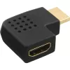 InLine HDMI-Adapter Stecker Buchse seitlich abgewinkelt links vergoldet 17600S