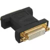 InLine DVI-I Adapter Digital + Analog 24+5 Buchse / Buchse Schwarz vergoldet