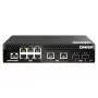 QNAP QSW-M2106R-2S2T Netzwerk-Switch Managed L2 10G Ethernet (100/1000/10000) 1U Schwarz