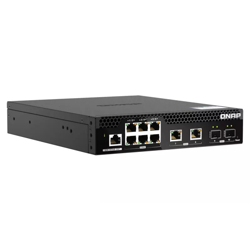 QNAP QSW-M2106R-2S2T Netzwerk-Switch Managed L2 10G Ethernet (100/1000/10000) 1U Schwarz