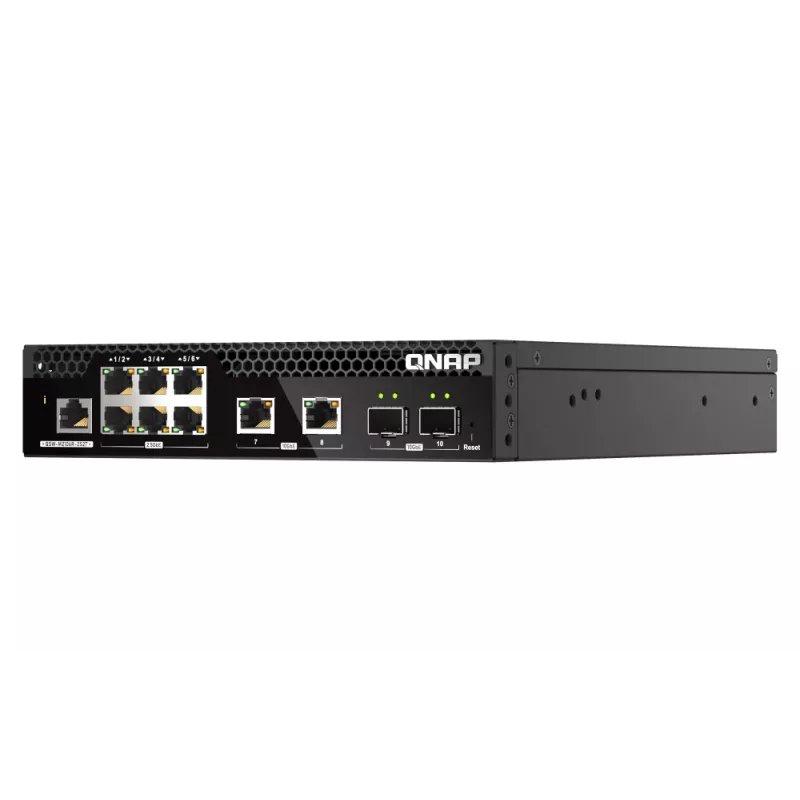 QNAP QSW-M2106R-2S2T Netzwerk-Switch Managed L2 10G Ethernet (100/1000/10000) 1U Schwarz