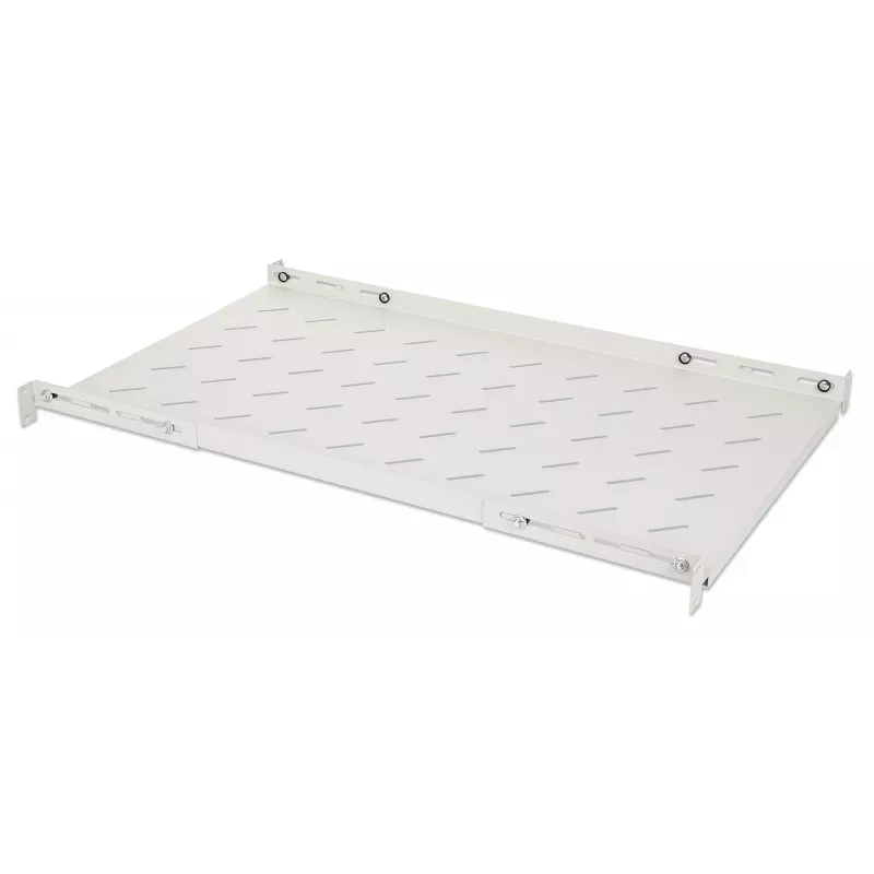 Intellinet 19 Zoll Festes Fachboden (verstellbar), 1U, 750 mm Fachbodentiefe, 750 bis 950 mm verstellbare Schienentiefe, max. 20 kg, Grau, lebenslange Garantie