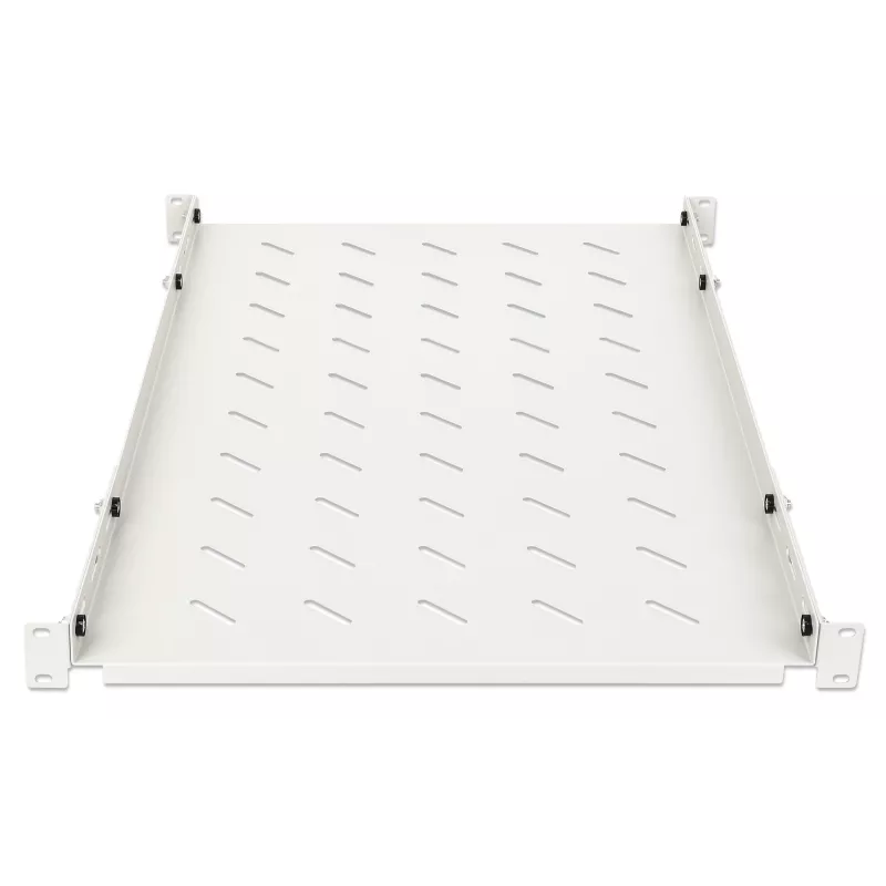 Intellinet 19 Zoll Festes Fachboden (verstellbar), 1U, 750 mm Fachbodentiefe, 750 bis 950 mm verstellbare Schienentiefe, max. 20 kg, Grau, lebenslange Garantie