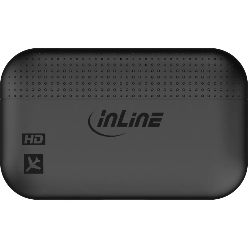 InLine Airplane Bluetooth Audio Transmitter, BT 5.0, aptX HD/LL