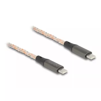 DeLOCK USB 2.0-Kabel USB Type-C Stecker auf Stecker PD 3.0 100 W RGB 1,20 m