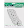 InLine Steckdosenleiste, 4-fach, 2x CEE7/3 + 2x Euro CEE 7/16, weiß, 3m