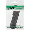 InLine Steckdosenleiste, 4-fach, 2x CEE7/3 + 2x Euro CEE 7/16, schwarz, 1,5m