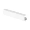 InLine Untertisch-Kabelmanagementsystem 23190W — Stahl, weiß, 114×600×76 mm