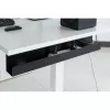 Kabelmanagementsystem Untertisch InLine 23190B, Stahl, schwarz, 114×600×76 mm