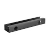 Kabelmanagementsystem Untertisch InLine 23190B, Stahl, schwarz, 114×600×76 mm
