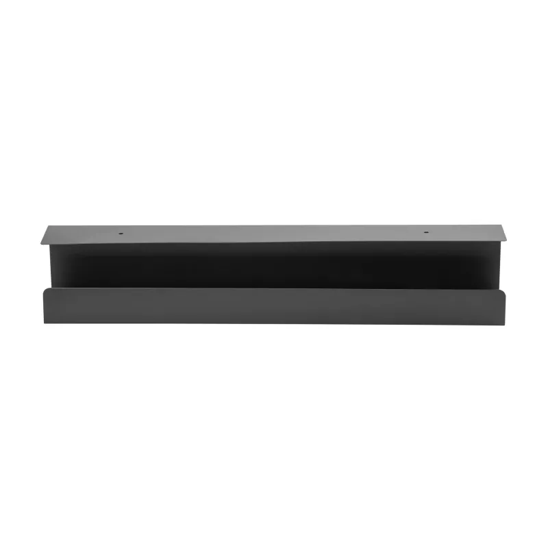 Kabelmanagementsystem Untertisch InLine 23190B, Stahl, schwarz, 114×600×76 mm