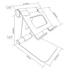 Tablet-Halterung InLine 55728 Aluminium Universal bis zu 13 Zoll