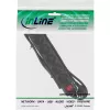 InLine Steckdosenleiste, 6-fach Schutzkontakt CEE 7/3, schwarz, 5 m