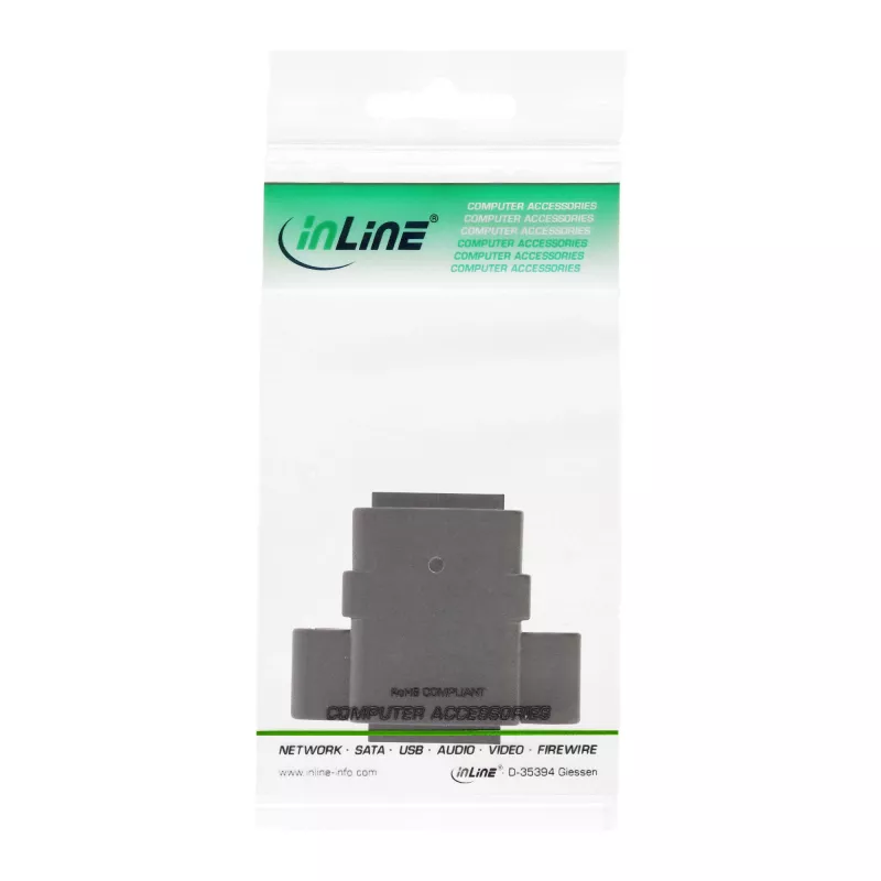 InLine Patchkabel-Kupplung UTP 2x RJ45 Buchse für die Installation