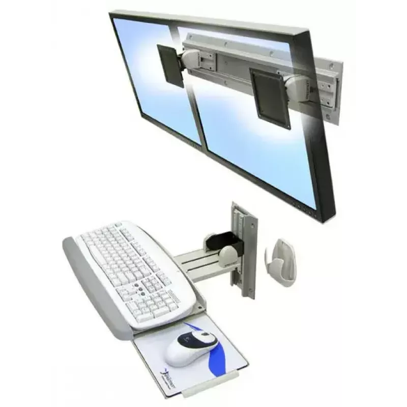 Wandhalterung Ergotron Neo-Flex Dual Monitor 61 cm (24 Zoll) Silber