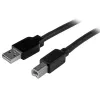 StarTech.com 15m aktives USB 2.0 A auf B Kabel, langes USB-Druckerkabel, 1x USB-A (M), 1x USB-B (M) – Schwarz
