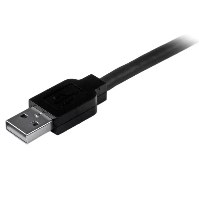 StarTech.com 15m aktives USB 2.0 A auf B Kabel, langes USB-Druckerkabel, 1x USB-A (M), 1x USB-B (M) – Schwarz