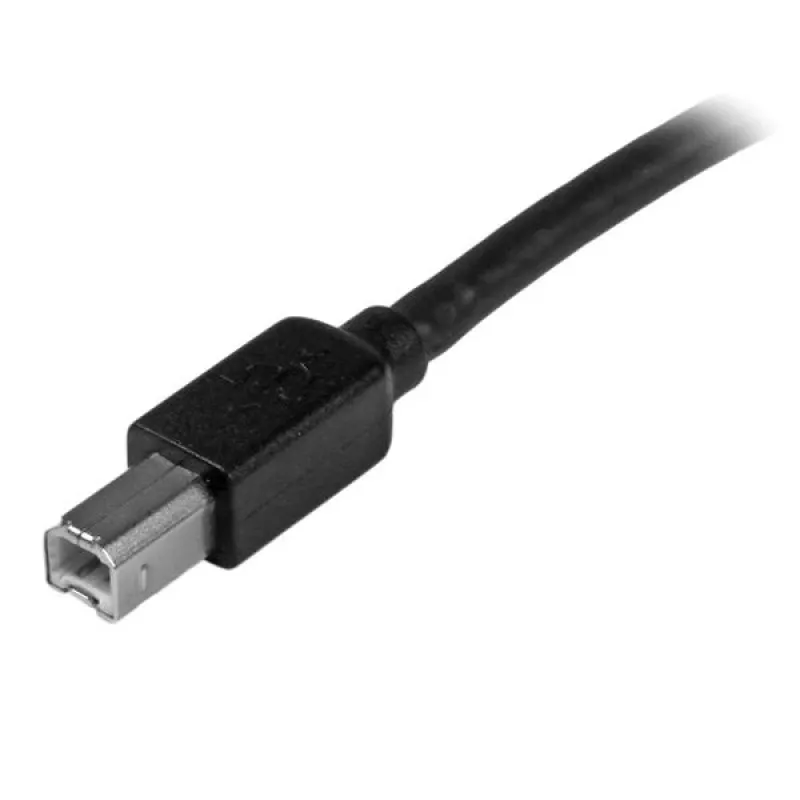 StarTech.com 15m aktives USB 2.0 A auf B Kabel, langes USB-Druckerkabel, 1x USB-A (M), 1x USB-B (M) – Schwarz
