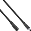 InLine DC-Verlängerungskabel, DC-Stecker/Buchse 4,0x1,7mm, schwarz, 3m