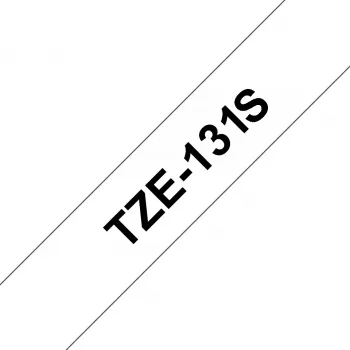 Brother TZE131S Beschriftungsband Schwarz auf transparent TZe