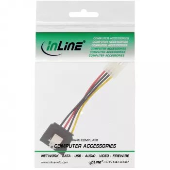 InLine SATA Stromadapterkabel 3,5 Zoll / 15-poliger SATA mit Verriegelung 0,15 m