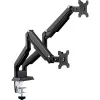 InLine Schreibtischhalterung mit Hubmechanismus und USB/Audio, 2 Monitore bis 81 cm (32 Zoll), schwarz