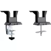 InLine Schreibtischhalterung mit Hubmechanismus und USB/Audio, 2 Monitore bis 81 cm (32 Zoll), schwarz