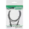 InLine DC-Verlängerungskabel, DC-Stecker männlich/weiblich 5,5x2,1mm, schwarz, 0,5m