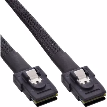InLine SAS-Kabel intern, Mini-SAS SFF-8087 auf Mini-SAS SFF-8087, mit Sideband, 0,5 m