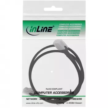 InLine SAS-Kabel intern, Mini-SAS SFF-8087 auf Mini-SAS SFF-8087, mit Sideband, 0,5 m