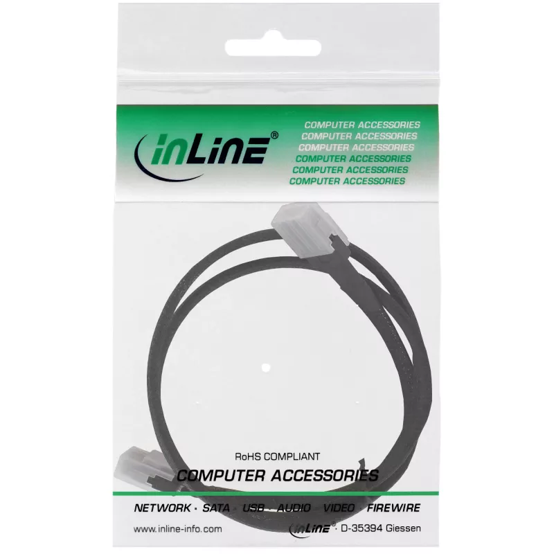 InLine SAS-Kabel intern, Mini-SAS SFF-8087 auf Mini-SAS SFF-8087, mit Sideband, 0,5 m